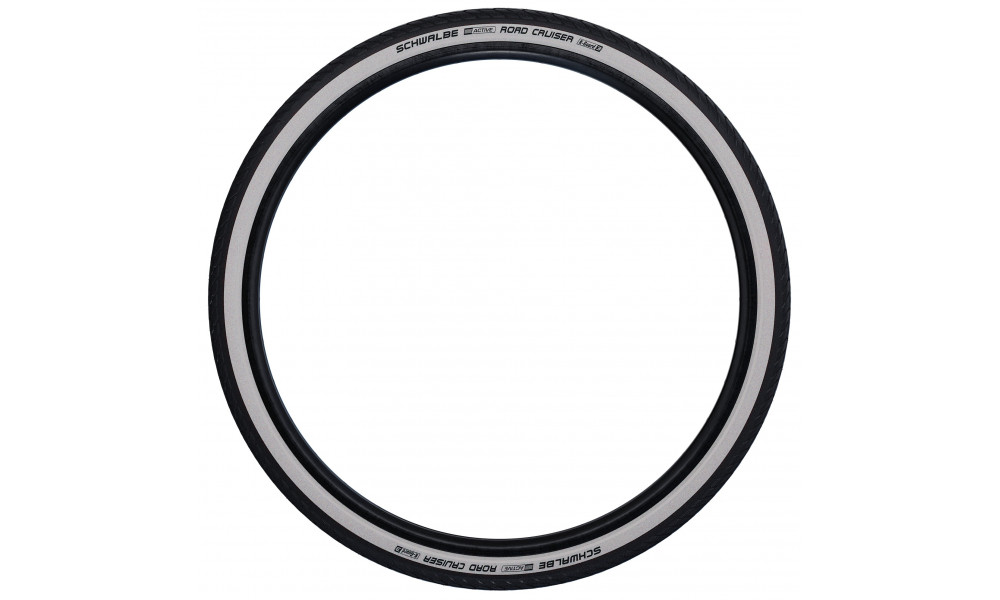 Väliskumm 28" Schwalbe Road Cruiser HS 484 Active Wired 42-622 / 28x1.60 Whitewall-Reflex - 2