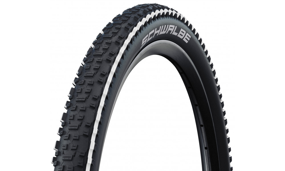 Väliskumm 27.5" Schwalbe Rapid Rob HS 425, Active Wired 57-584 / 27.5x2.25 White Stripes 