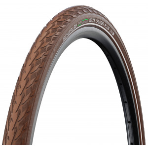 Väliskumm 28" Schwalbe Delta Cruiser Plus HS 431, Active Wired 37-622 / 28x1.40 Brown-Reflex
