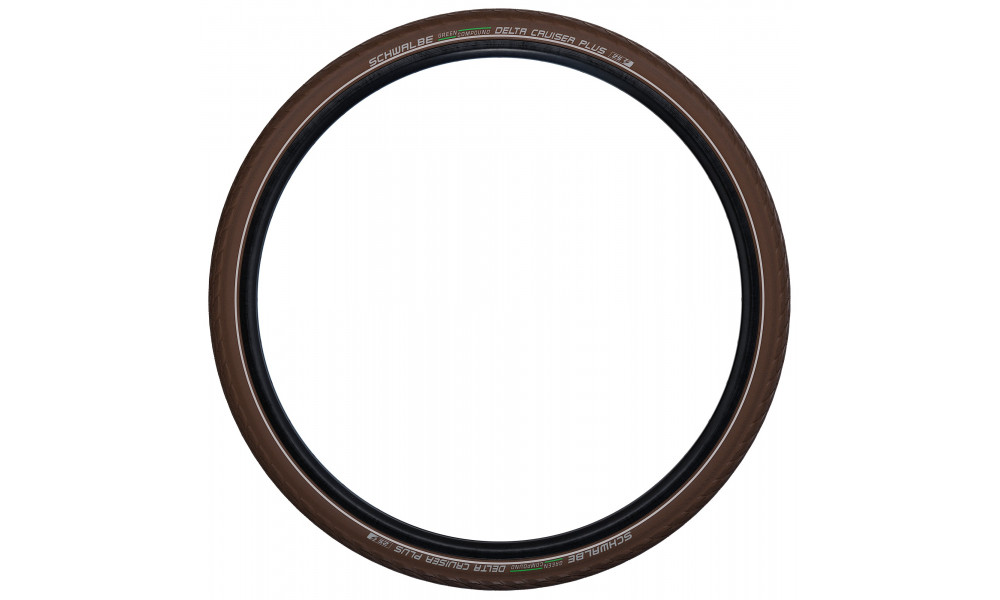 Väliskumm 28" Schwalbe Delta Cruiser Plus HS 431, Active Wired 37-622 / 28x1.40 Brown-Reflex - 2