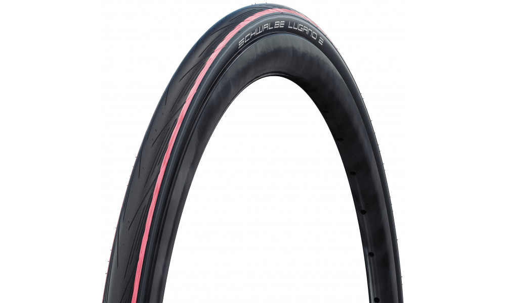 Väliskumm 28" Schwalbe Lugano II HS 471, Active Fold. 25-622 / 700x25C Red Stripes 