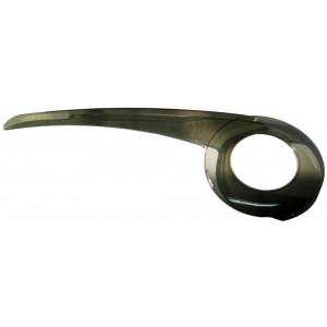 Keti kaitse plastic transparent 38T 520mm with bracket