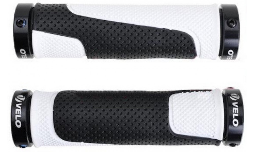 Käepidemed Velo ProX VLG-776AD3 129mm GEL Lock-on black-white - 1