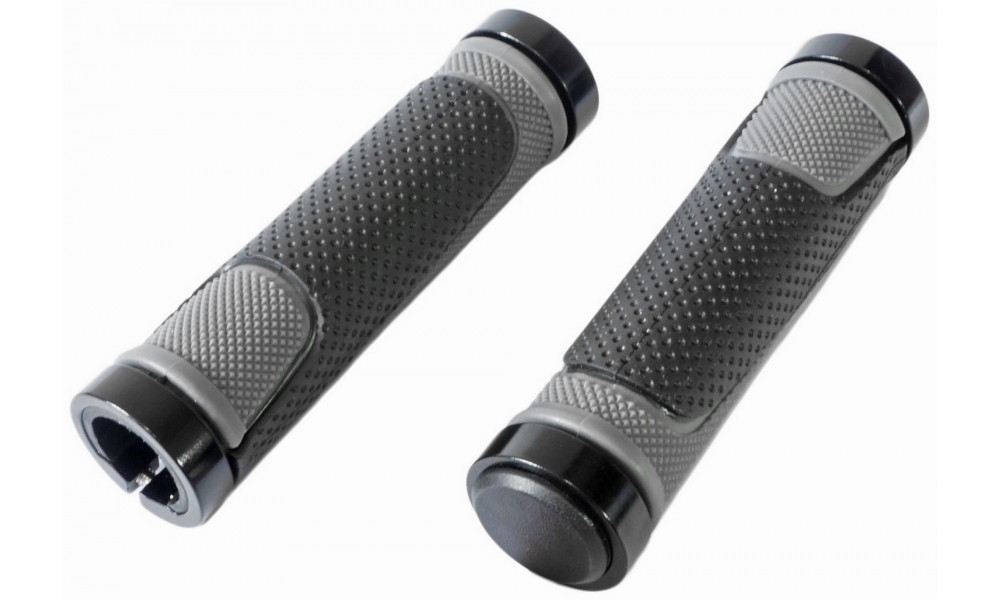 Käepidemed Azimut Dual Sport 2xLock 130mm black/grey (1002) - 1