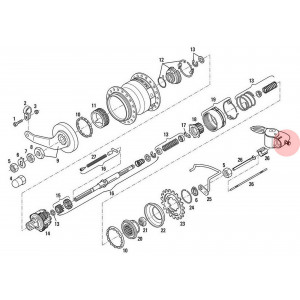 Rummu kasti kinnituspolt SRAM S7/P5