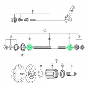 Laager kuul Shimano 1/4" steel