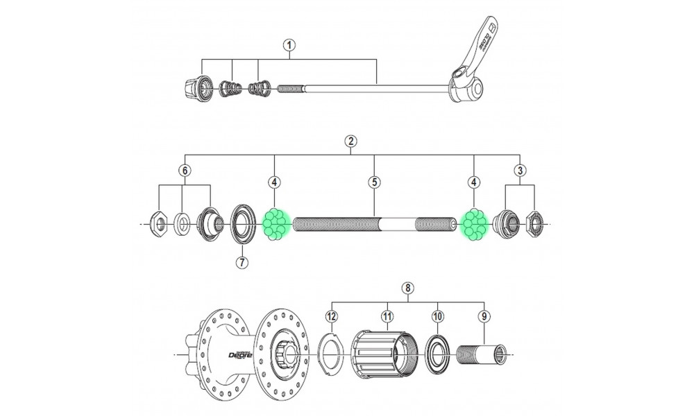 Laager kuul Shimano 1/4" steel - 2