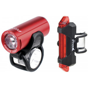 Tulede komplekt ProX Pictor CREE 350Lm + 10Lm USB red