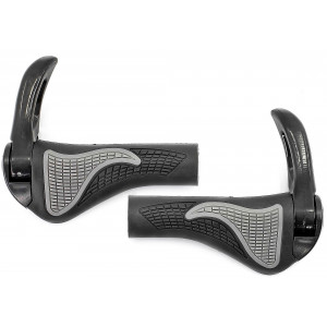 Käepidemed Azimut Ergo + Bar-Ends adjustable Alu 140mm black-grey