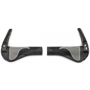 Käepidemed Azimut Ergo + Bar-Ends adjustable Alu 140mm black-grey