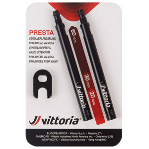 Ventiili pikendus Vittoria 60mm (2 pcs. in alu + spanner)