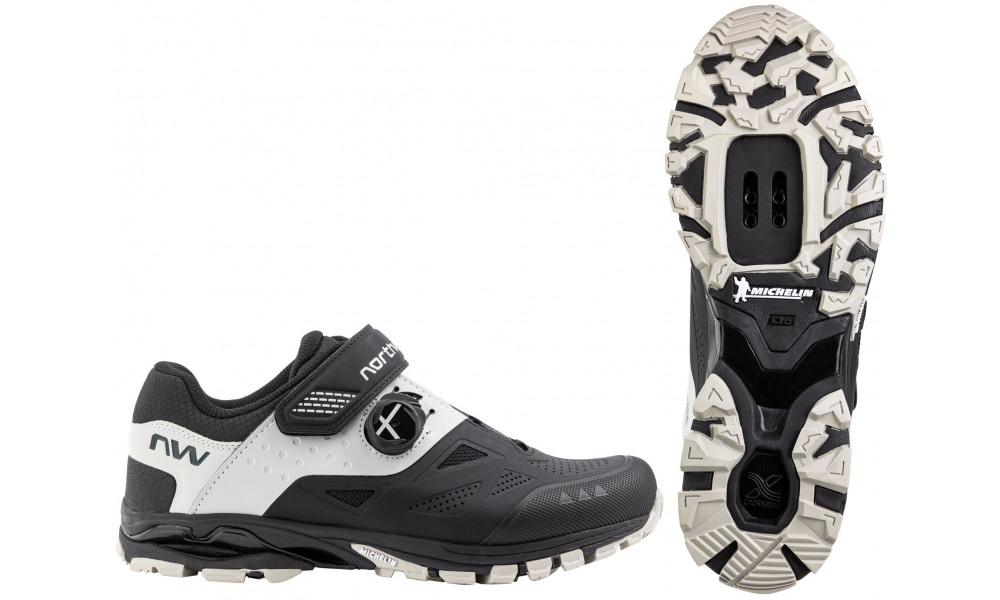 Rattakingad Northwave Spider Plus 3 MTB AM black-light grey - 1