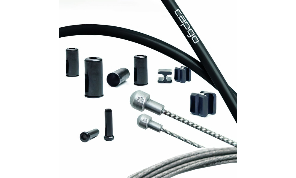 Piduritrosside komplekt Capgo BL stainless Shimano/Sram Road black 