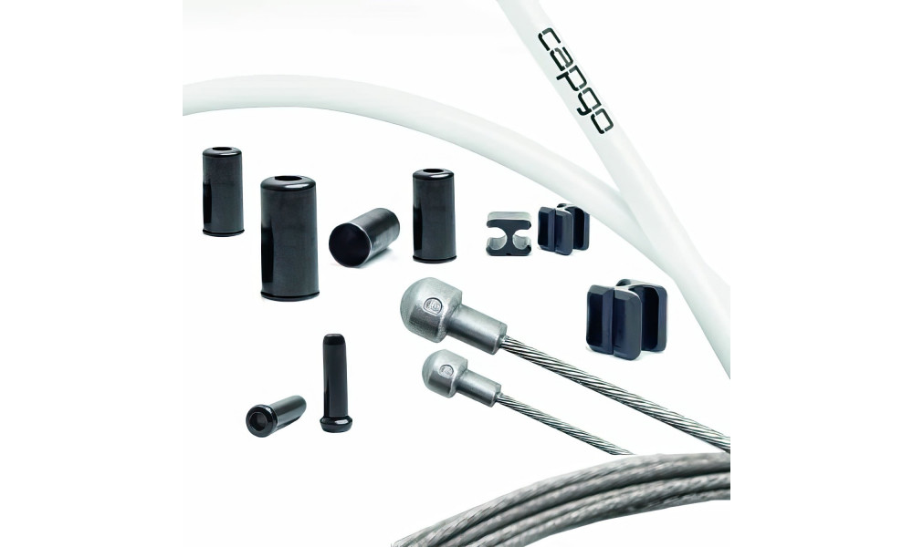 Piduritrosside komplekt Capgo BL stainless Shimano/Sram Road white 