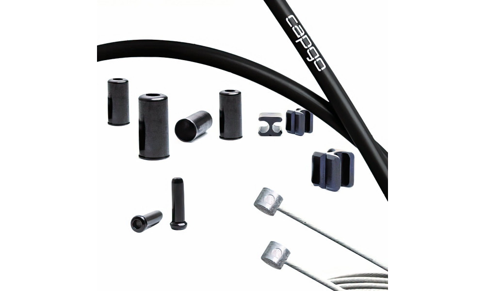 Piduritrosside komplekt Capgo BL stainless Shimano MTB black 