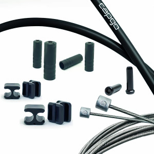 Käigutrossi komplekt Capgo BL Doube(2x) stainless Shimano/Sram Road & MTB black