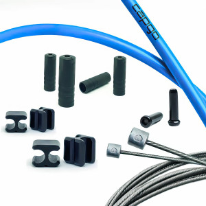 Käigutrossi komplekt Capgo BL Doube(2x) stainless Shimano/Sram Road & MTB blue