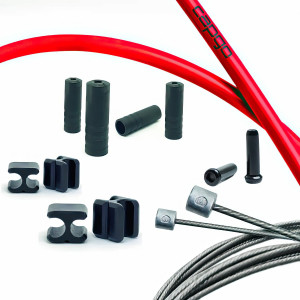 Käigutrossi komplekt Capgo BL Doube(2x) stainless Shimano/Sram Road & MTB red