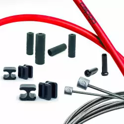 Käigutrossi komplekt Capgo BL Doube(2x) stainless Shimano/Sram Road & MTB red