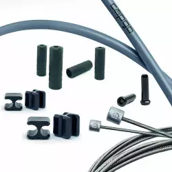 Käigutrossi komplekt Capgo BL Doube(2x) stainless Shimano/Sram Road & MTB grey