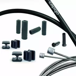 Käigutrossi komplekt Capgo BL Doube(2x) stainless Campy Road black