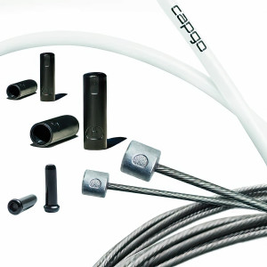 Käigutrossi komplekt Capgo BL Double(2x) ECO stainless Shimano/Sram Road & MTB white