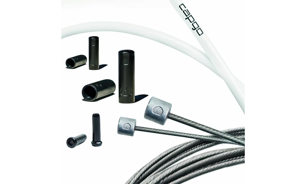 Käigutrossi komplekt Capgo BL Double(2x) ECO stainless Shimano/Sram Road & MTB white 
