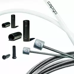 Käigutrossi komplekt Capgo BL Double(2x) ECO stainless Shimano/Sram Road & MTB white