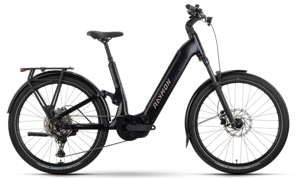 Elektrijalgratas Raymon Tavano Comp 27.5" 800 Easy Entry 2026 black stealth - 1