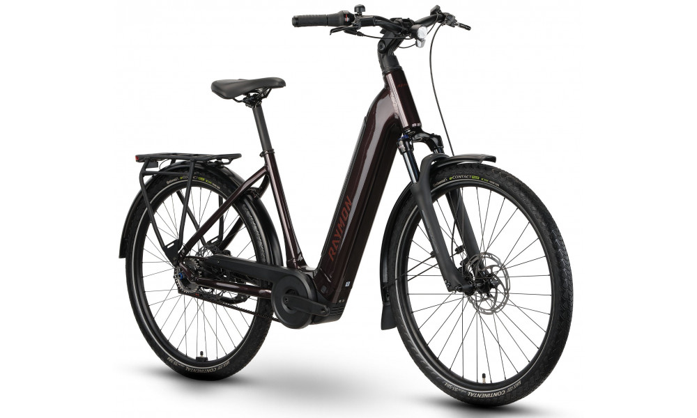 Elektrijalgratas Raymon Metmo Pro 27.5" 800 Easy Entry 2026 plum noir - 2