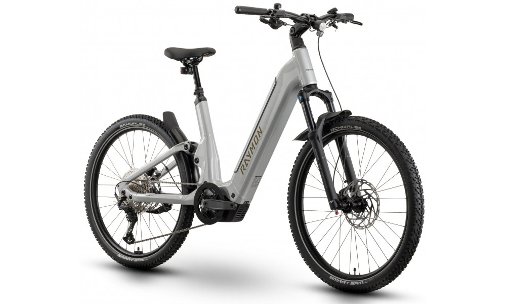 Elektrijalgratas Raymon Tavano Sport 27.5" 800 Easy Entry 2026 silver-taupe - 2