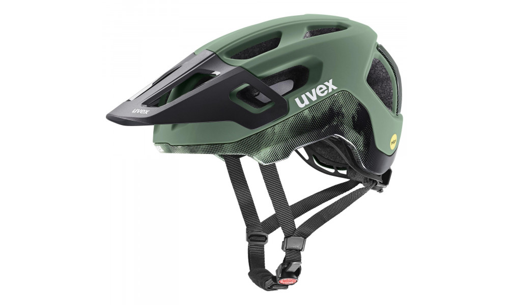 Kiivri Uvex react MIPS moss green-black matt - 1