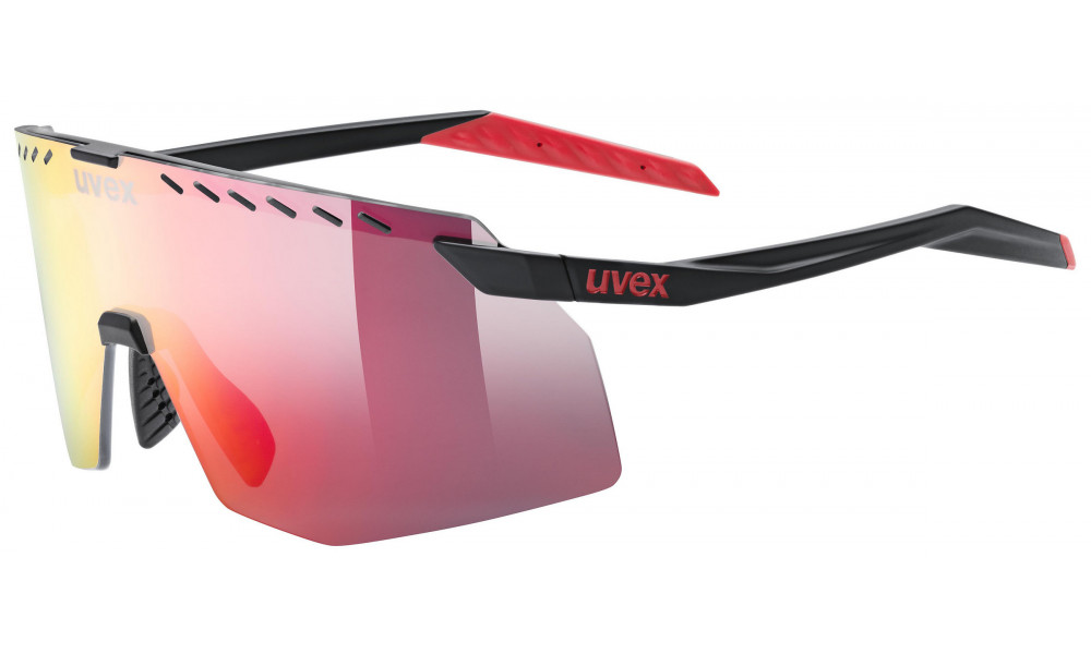 Prillid Uvex pace stage black matt / mirror red - 1