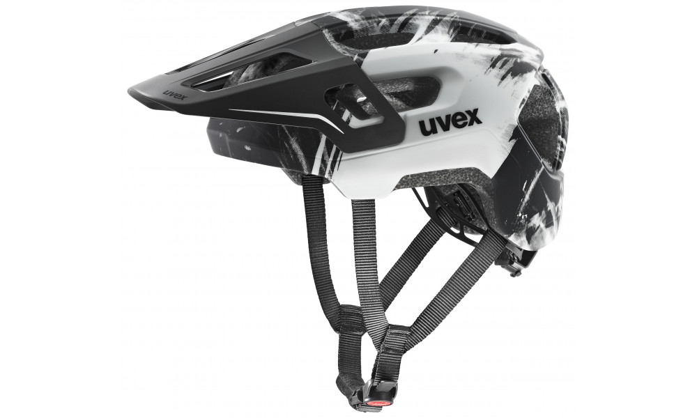 Kiivri Uvex react jr fullface black-white matt - 2