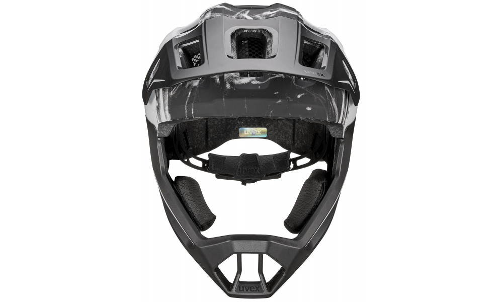 Kiivri Uvex react jr fullface black-white matt - 3