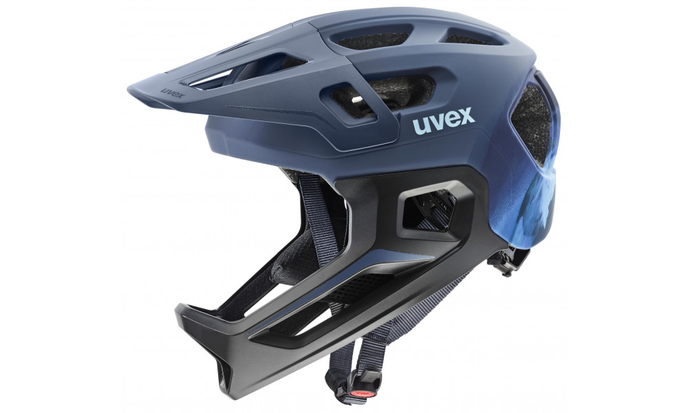 Kiivri Uvex react jr fullface dusk blue matt - 1