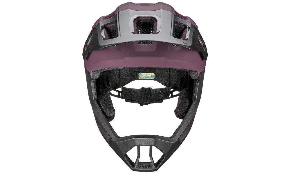 Kiivri Uvex react jr fullface cranberry matt - 3