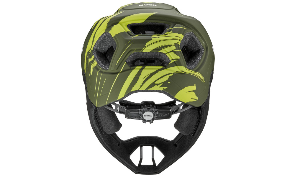 Kiivri Uvex react jr fullface dark olive matt - 4