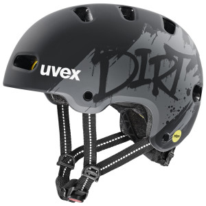 Kiivri Uvex kid 4 style MIPS dirt black matt