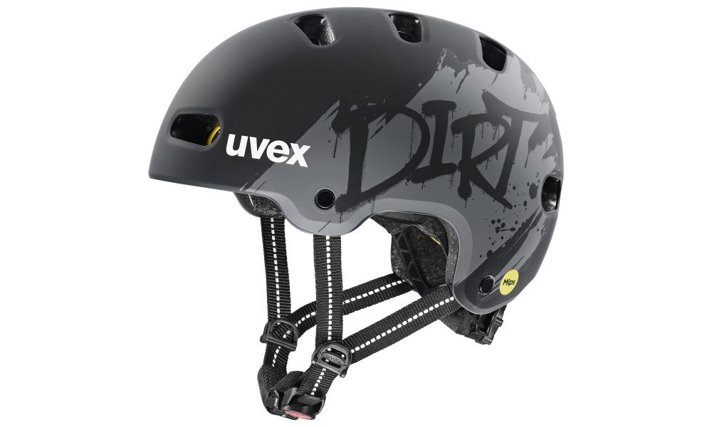 Kiivri Uvex kid 4 style MIPS dirt black matt - 1