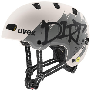 Kiivri Uvex kid 4 style MIPS dirt warm grey matt