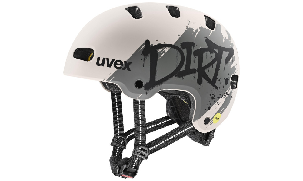 Kiivri Uvex kid 4 style MIPS dirt warm grey matt - 1
