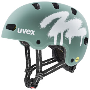 Kiivri Uvex kid 4 style MIPS spray sage green matt