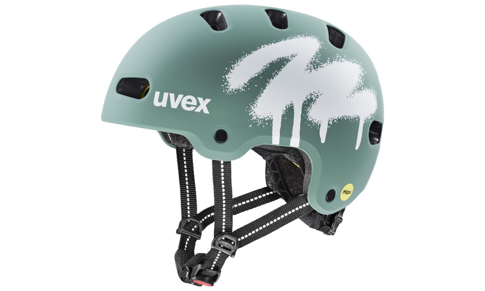 Kiivri Uvex kid 4 style MIPS spray sage green matt - 1