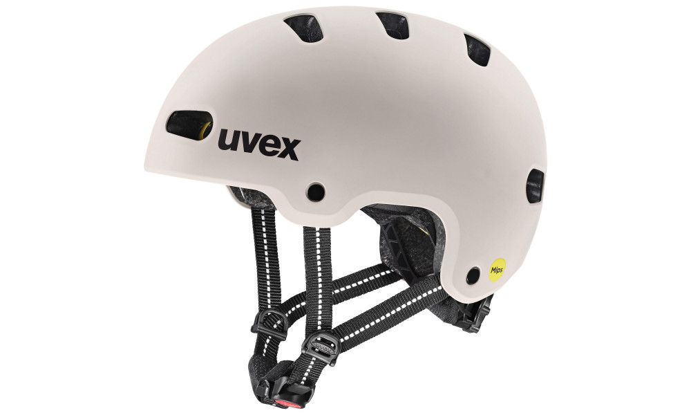 Kiivri Uvex kid 4 style MIPS warm grey matt - 1