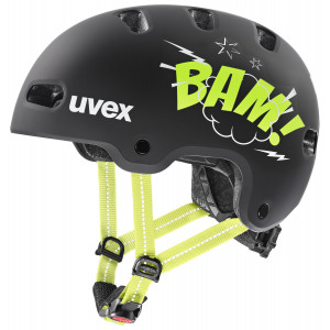 Kiivri Uvex kid 4 style bam black-lime matt