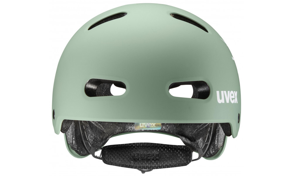 Kiivri Uvex kid 4 style bam moss green-papaya matt - 2