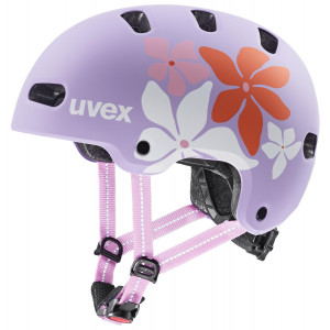 Kiivri Uvex kid 4 style flower lilac matt