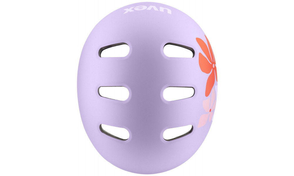 Kiivri Uvex kid 4 style flower lilac matt - 5