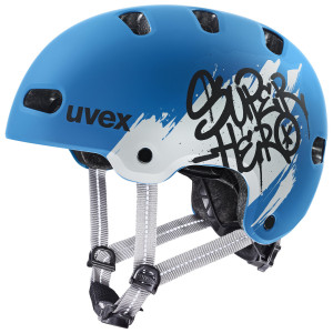 Kiivri Uvex kid 4 style super hero blue matt